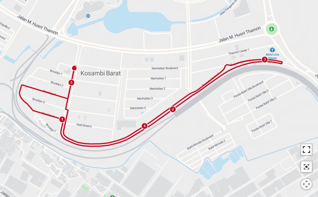 5K course map — NDC PIK 2